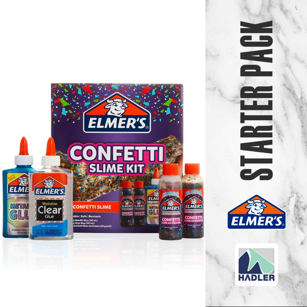 Elmer’s Confetti Slime Kit Starter Pack [4 Piece Pack]