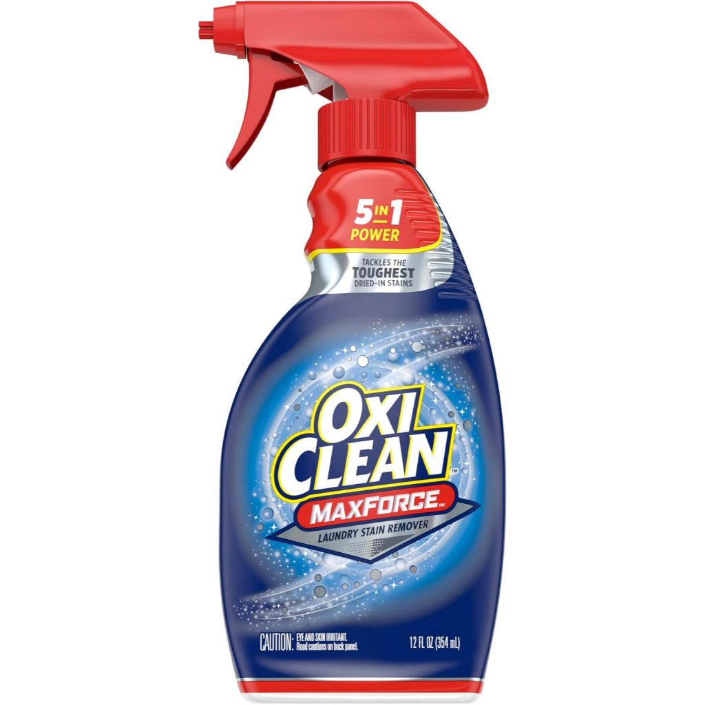 OxiClean 5-in-1 Stain Remover Spray 354ml | Max Force | Removes Tough Dried-In Stains | Grease, Food