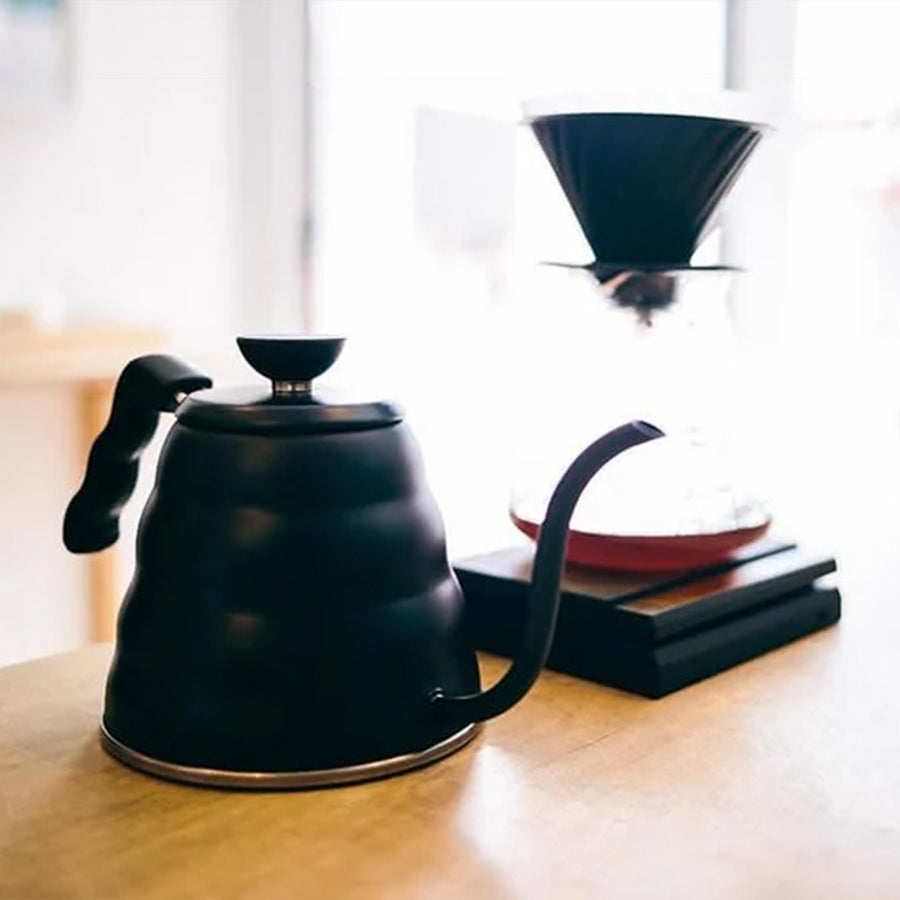 Hario V60 Buono Drip Kettle Matte Black 1.2L | Precision Pour-Over Kettle | Induction & Direct Flame