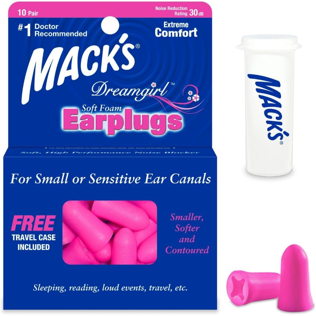 Mack’s Earplugs [10 Pairs] Soft Foam | Sleep, Snoring & High NRR Noise Protection | Various Types