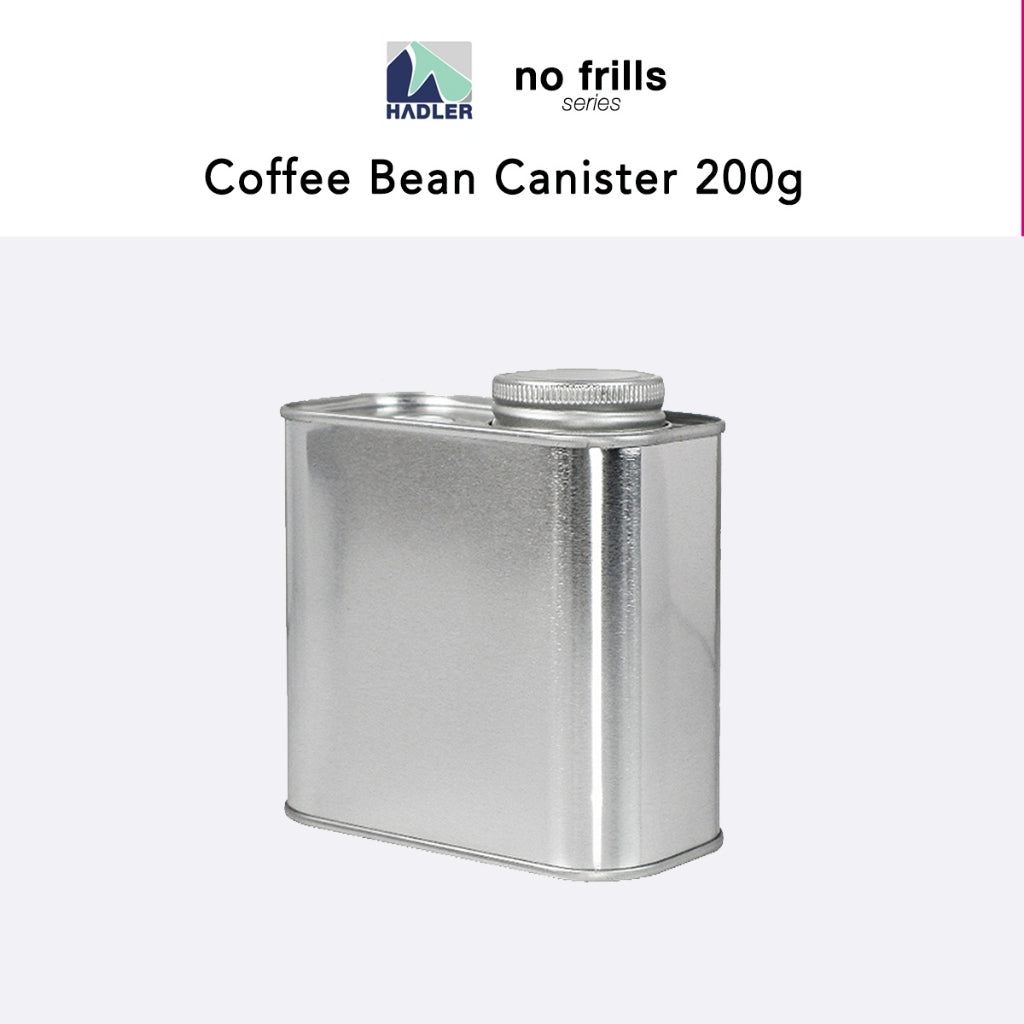 Coffee Storage Tin Can 200g | Airtight One-Way Valve, Minimalist Freshness Keeper for Coffee Beans