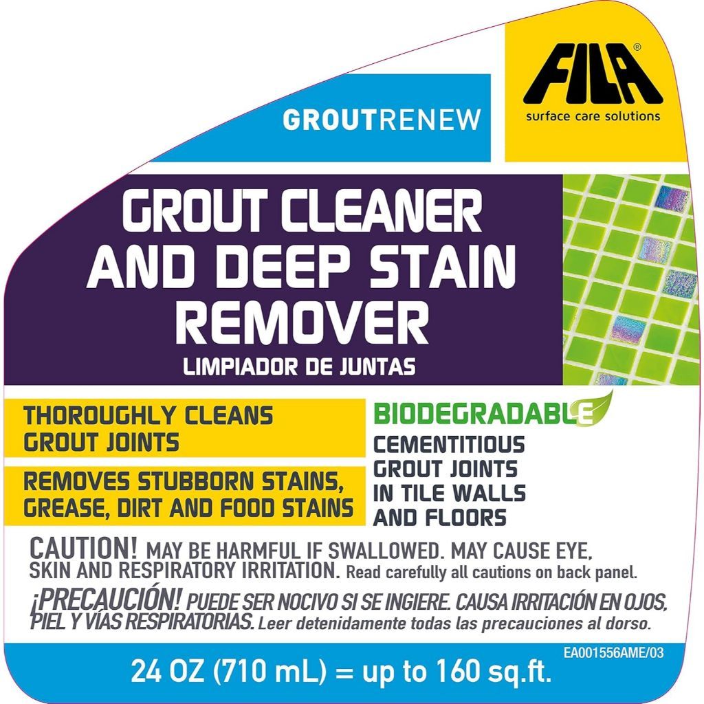 FILA Grout & Tile Deep Cleaner Spray 710ml for Ceramic & Porcelain Tiles & Grout Lines