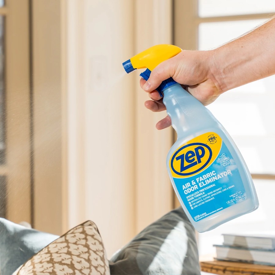 Zep Air & Fabric Odor Eliminator Spray 32/128oz Trash Odor & Fabric Freshener