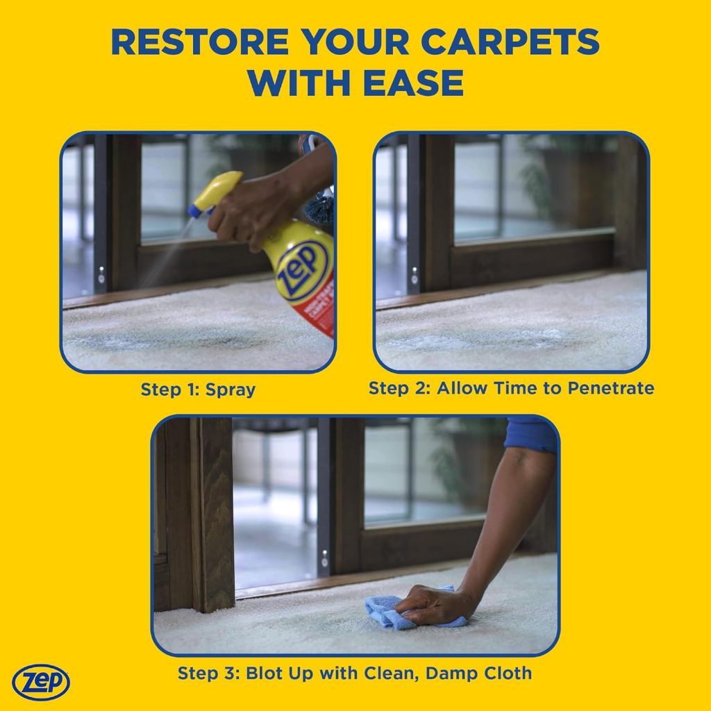 Zep High-Traffic Carpet Spot Remover & Cleaner 3.78L Enzyme Stain & Odor Remover