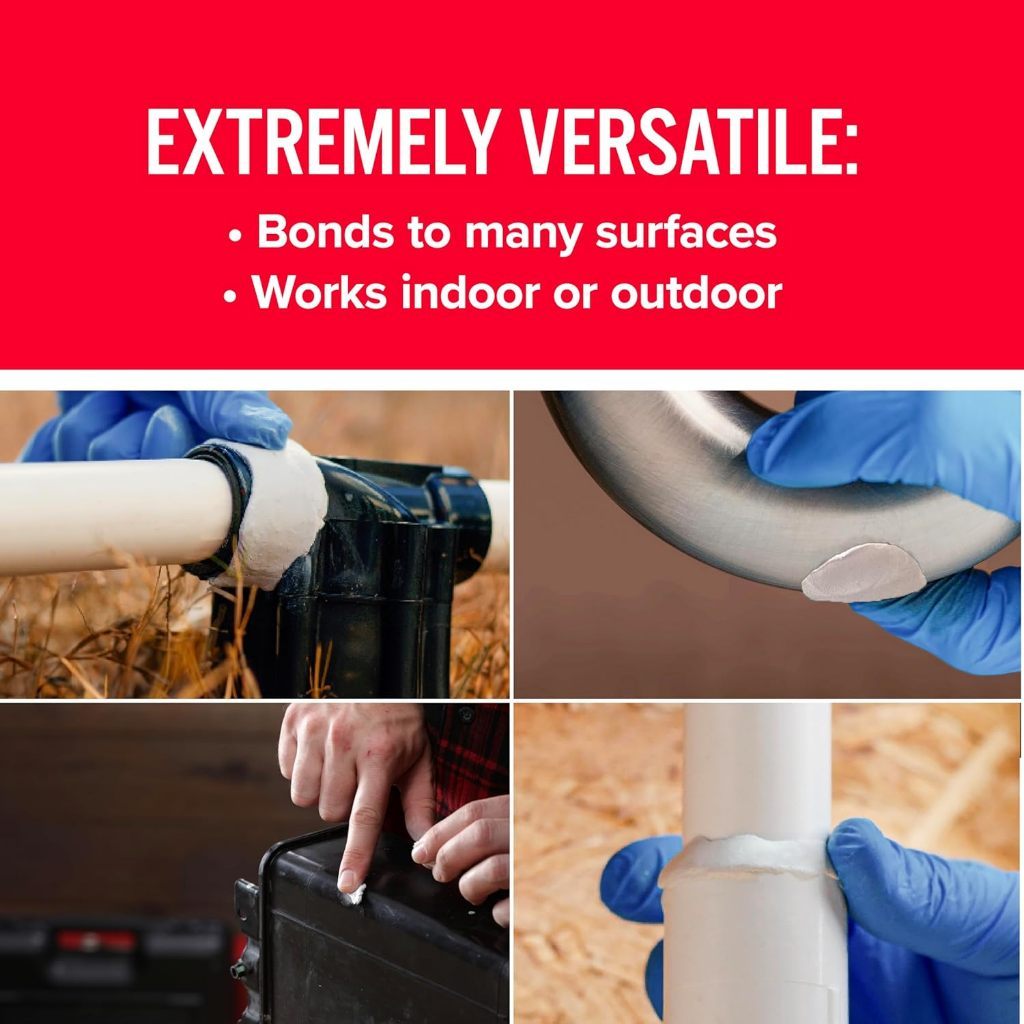 J-B Weld WaterWeld Underwater Epoxy Putty Stick 2oz | Waterproof Plumbing & Marine Repair Putty