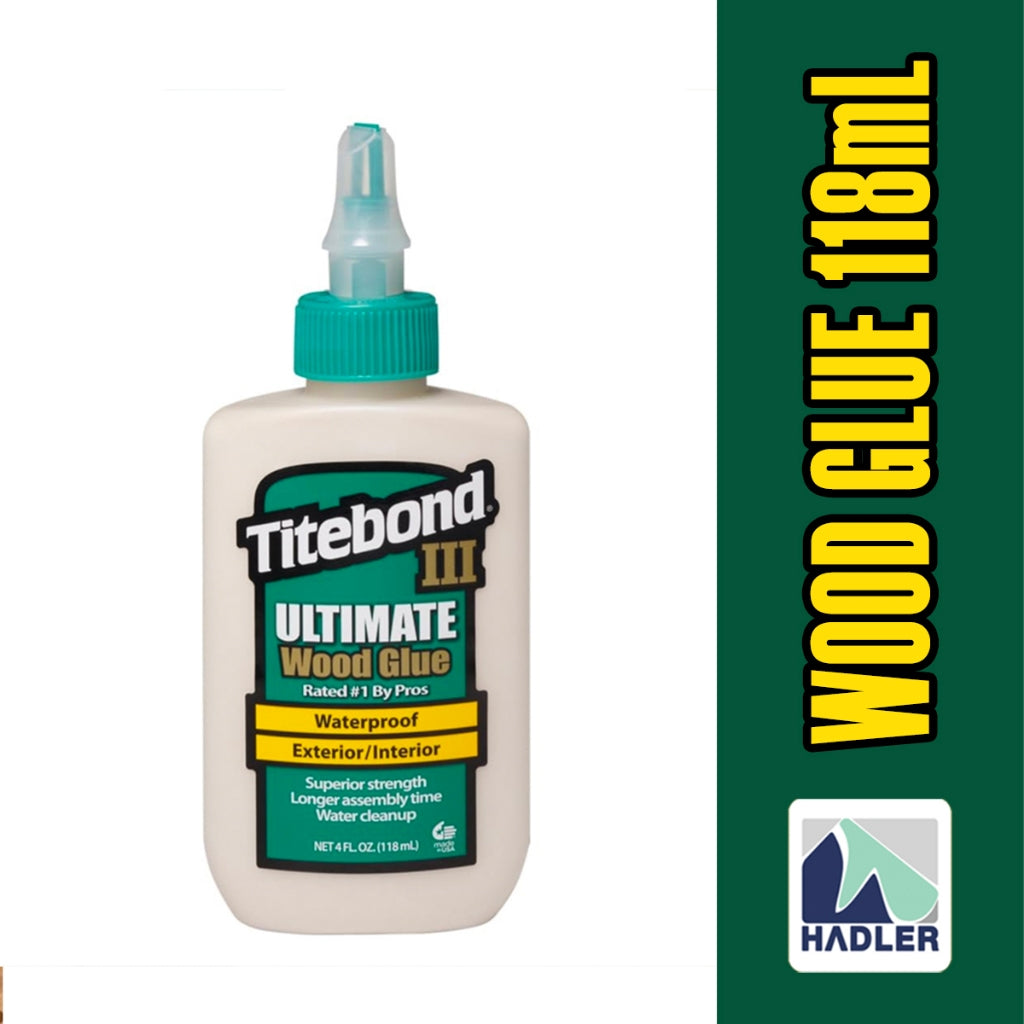 Titebond III Ultimate Wood Glue [118ml] – Waterproof, Strong Bond, Food-Safe