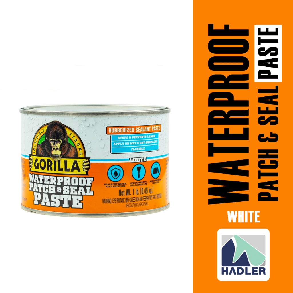 Gorilla Waterproof Patch & Seal Rubberized Paste – White (450g)