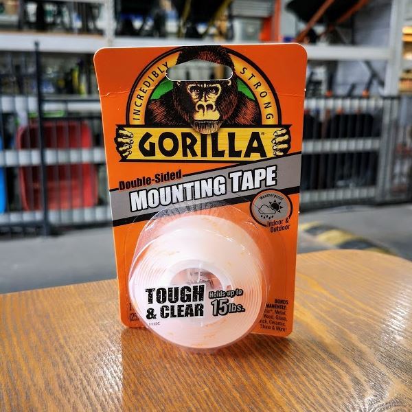 Gorilla 60" Tough & Clear Clear Double-Sided Mounting Tape – Industrial Strength, Weatherproof Bond