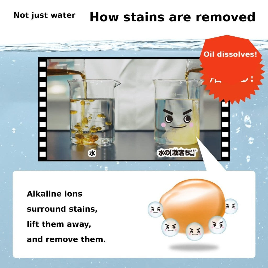 LEC Mizu Gekiochi-kun Alkaline Electrolyzed Water Cleaner | Multi-Surface Cleaner | 400ml, Refills