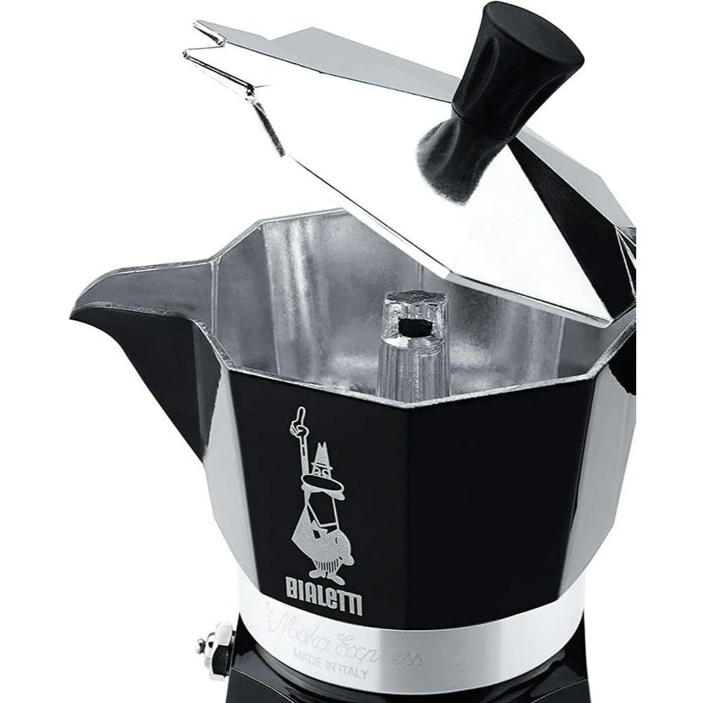 Bialetti Moka Express Black Espresso Maker 3 Cups