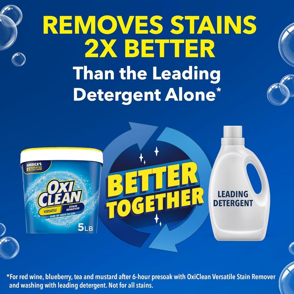 OxiClean Versatile Stain Remover Powder 2.26kg | Oxygen-Based Laundry & Household Stain Remover