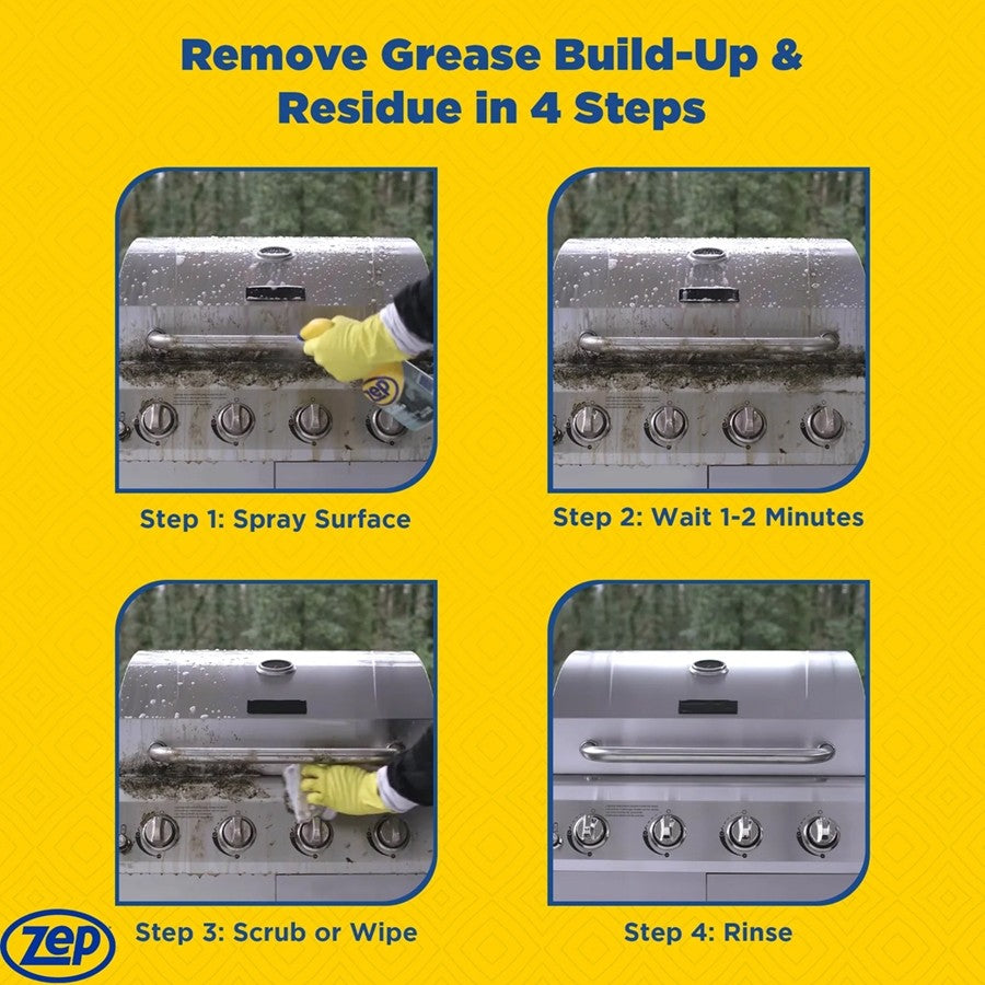 Zep Fast 505 Cleaner & Degreaser 32oz/946ml | Heavy Duty Grease, Oil & Dirt Remover