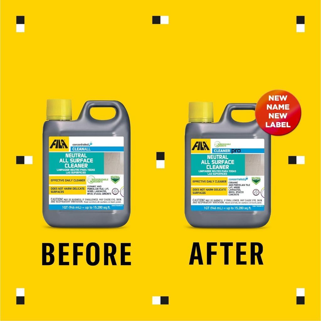 FILA Cleaner Pro All Surface Cleaner 946ml | Concentrated Floor Cleaner | Tile, Wood, Stone, Laminate