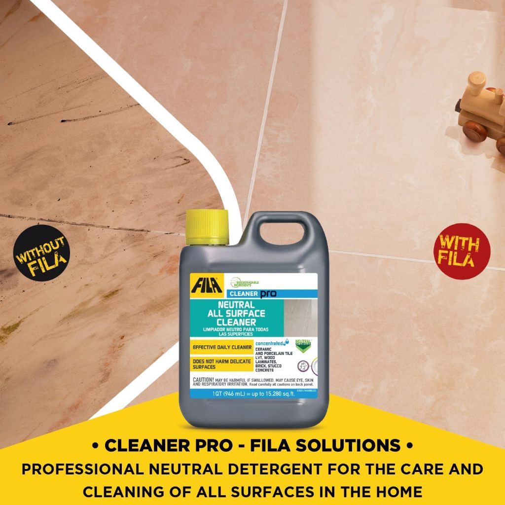 FILA Cleaner Pro All Surface Cleaner 946ml | Concentrated Floor Cleaner | Tile, Wood, Stone, Laminate