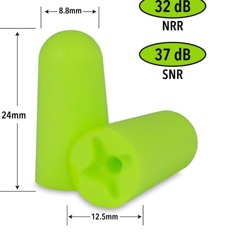 Mack's Snore Blockers Earplugs (50 Pairs) – 32dB High NRR Foam Ear Plugs for Sleeping & Snoring