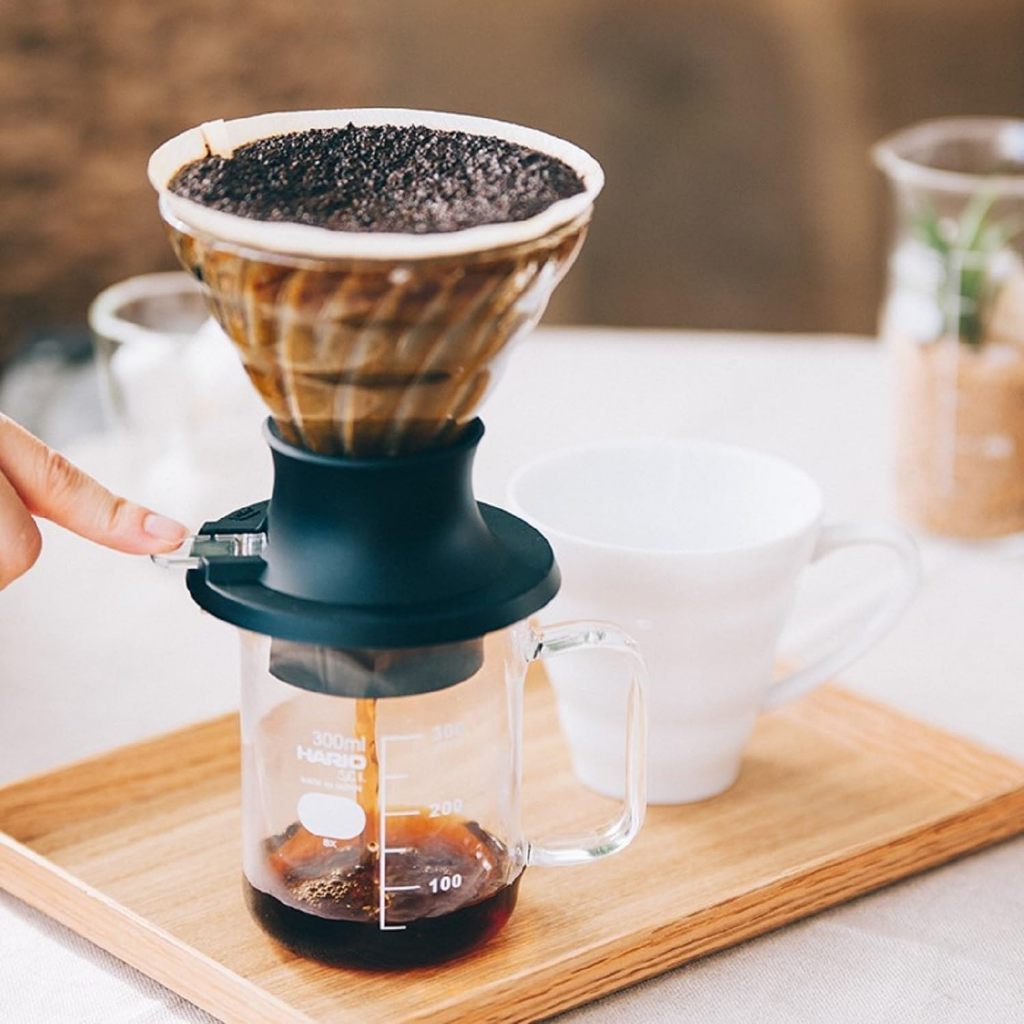 HARIO V60 Transparent Immersion Dripper Switch Set Size 02 [200ml] – With Server & Filters