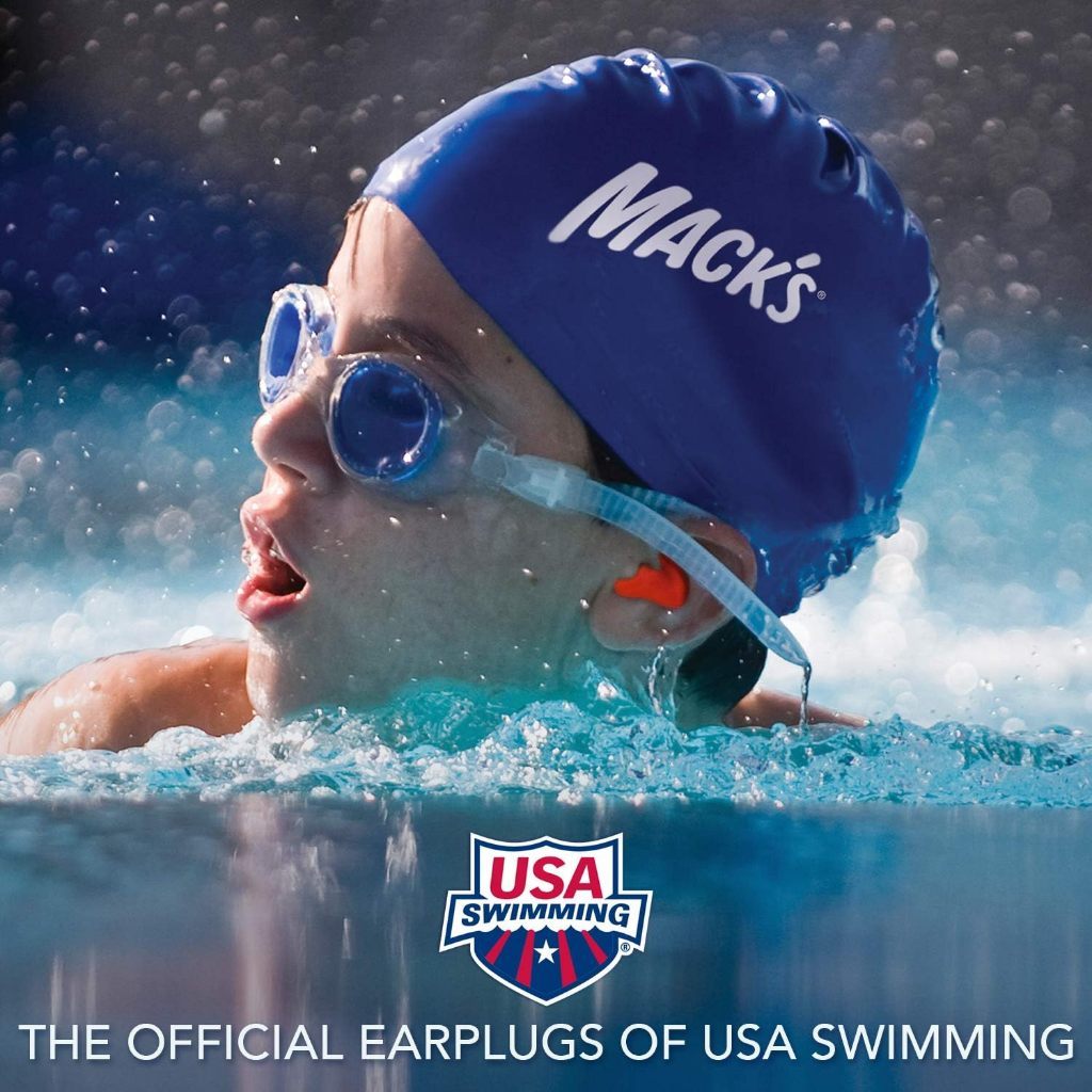 Mack’s Soft Waterproof Moldable Silicone Putty Earplugs – 6 Pairs | for Swimming, Travel & Noise