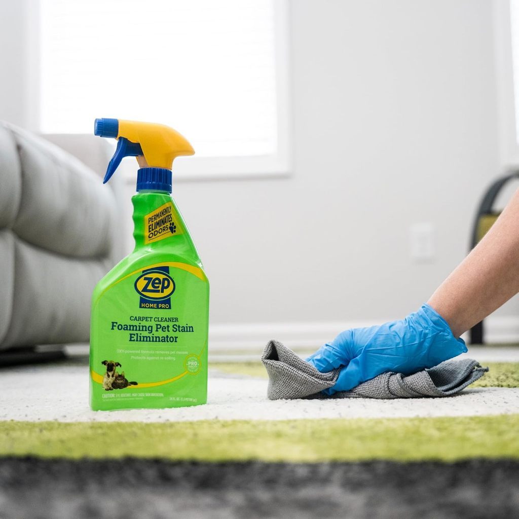 Zep Home Pro Foaming Pet Stain & Odour Eliminator [709ml] – Oxy-Powered Carpet & Upholstery Cleaner