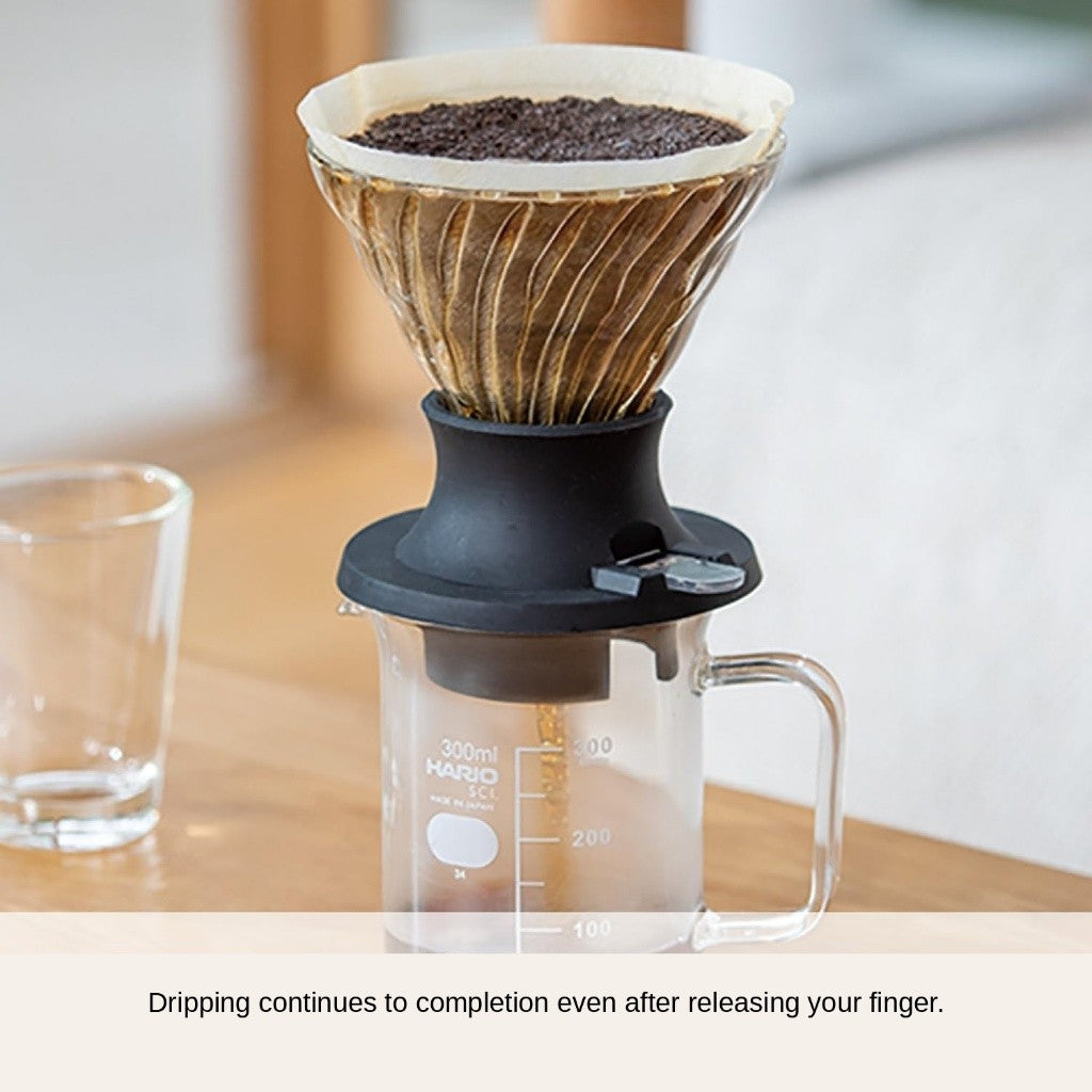 HARIO V60 Transparent Immersion Dripper Switch Set Size 02 [200ml] – With Server & Filters