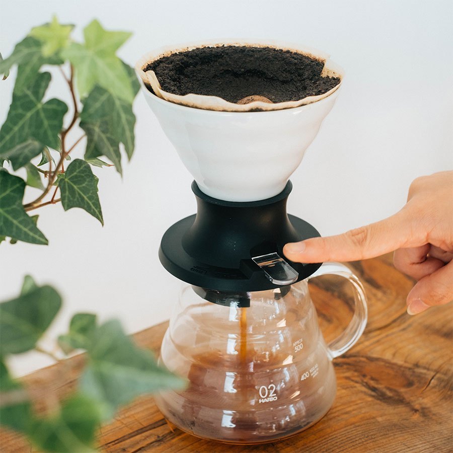 HARIO White Immersion Dripper Switch Size 02 – Ceramic Coffee Dripper Made in Japan (200ml)