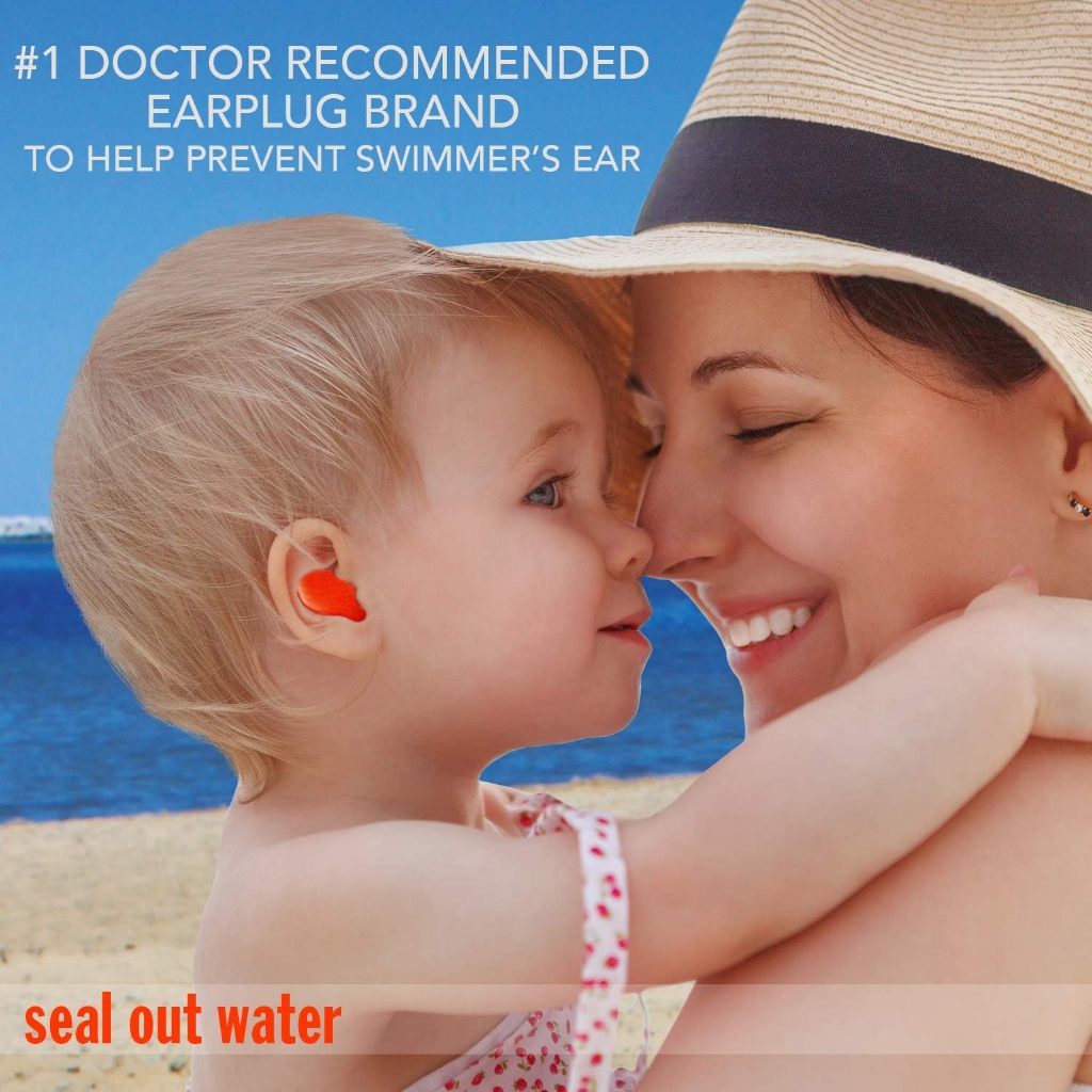 Mack’s Soft Waterproof Moldable Silicone Putty Earplugs – 6 Pairs | for Swimming, Travel & Noise