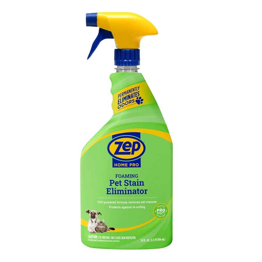 Zep Home Pro Foaming Pet Stain & Odour Eliminator [709ml] – Oxy-Powered Carpet & Upholstery Cleaner