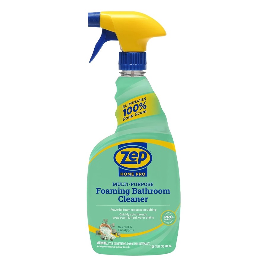 Zep Home Pro Foaming Bathroom Cleaner [946ml] – Multi-Purpose Shower, Tile & Glass Cleaner