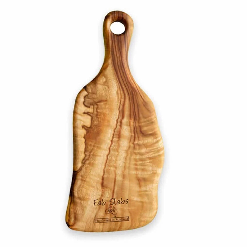 Camphor Laurel Paddle Chopping Board [Small] by Fab Slabs